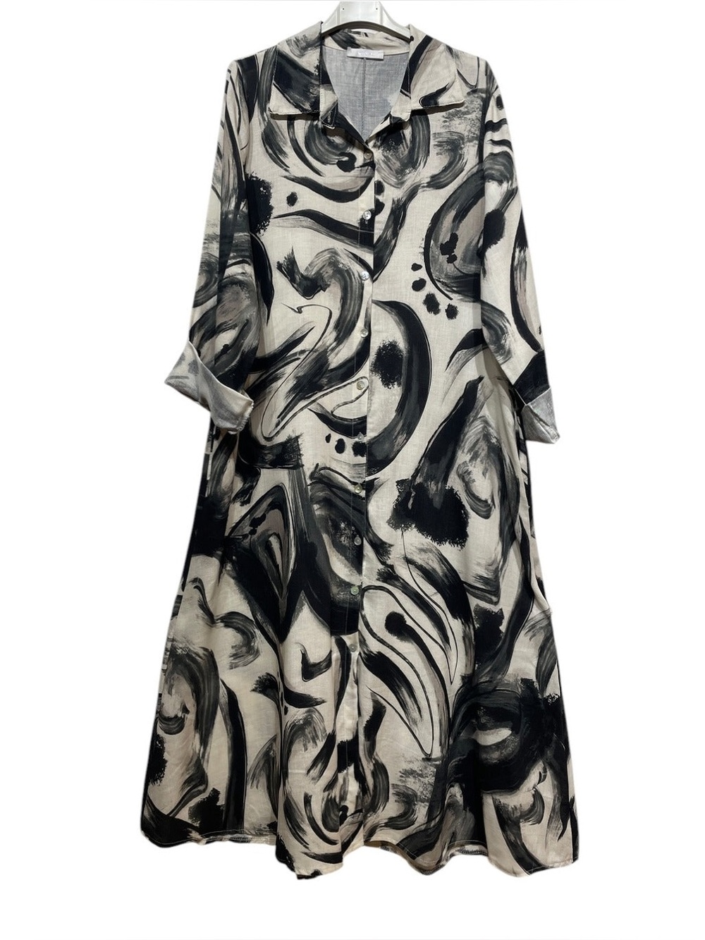Natural Italian Linen Maxi Dress Made in Italy O/S | 100% Linen